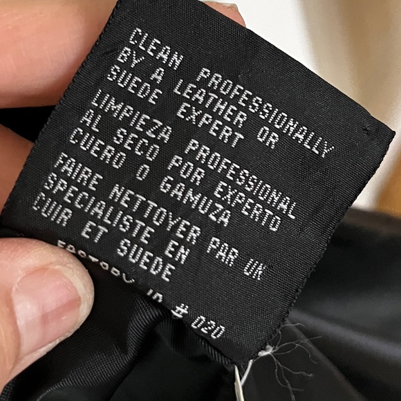 Kenneth Cole Reaction Black Leather Button Up Coat Medium - Picture 9 of 15